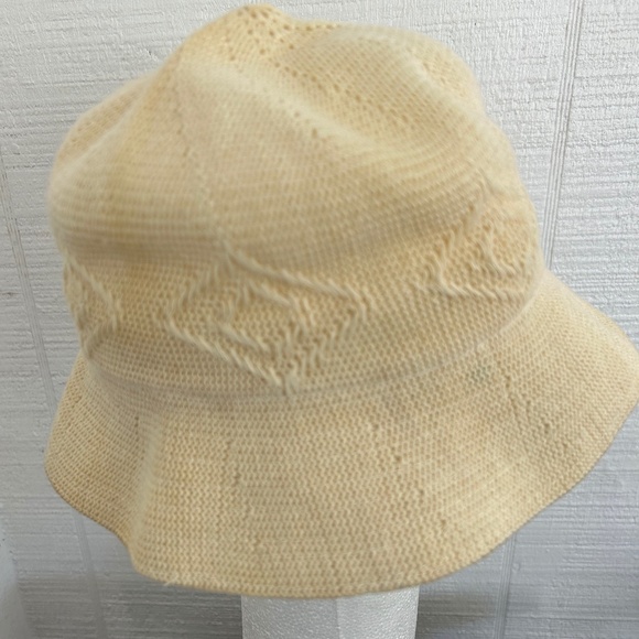 VTG 80\'s Classic Pierre Cardin Woven Bucket Hat /Cap Creme OS main image 10